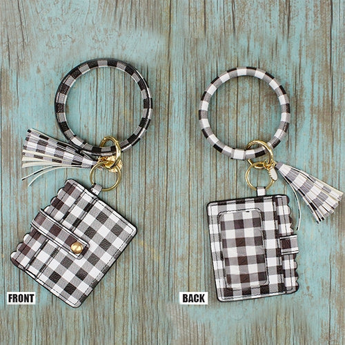 Black & White Keychain Wallet