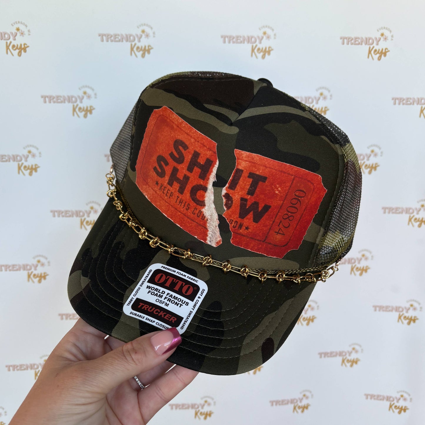 Ticket to the Sh!t Show Trucker Hat : No Chain