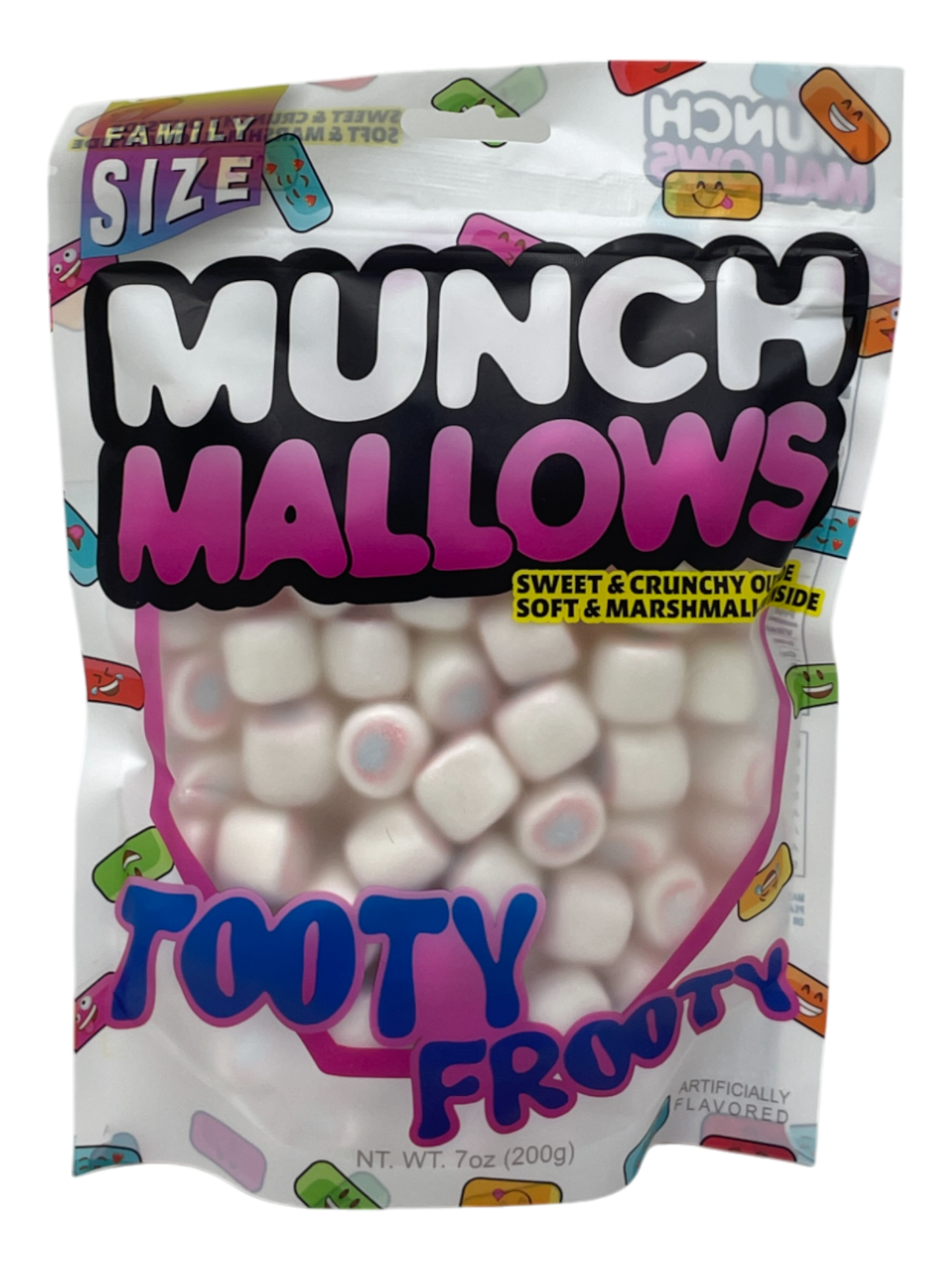Munch Mallows - Marshmallow Candy - Unique Novelty Candy: Tooty Frooty Jumbo