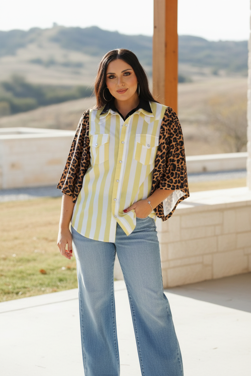 MIXED YELLOW STRIPE