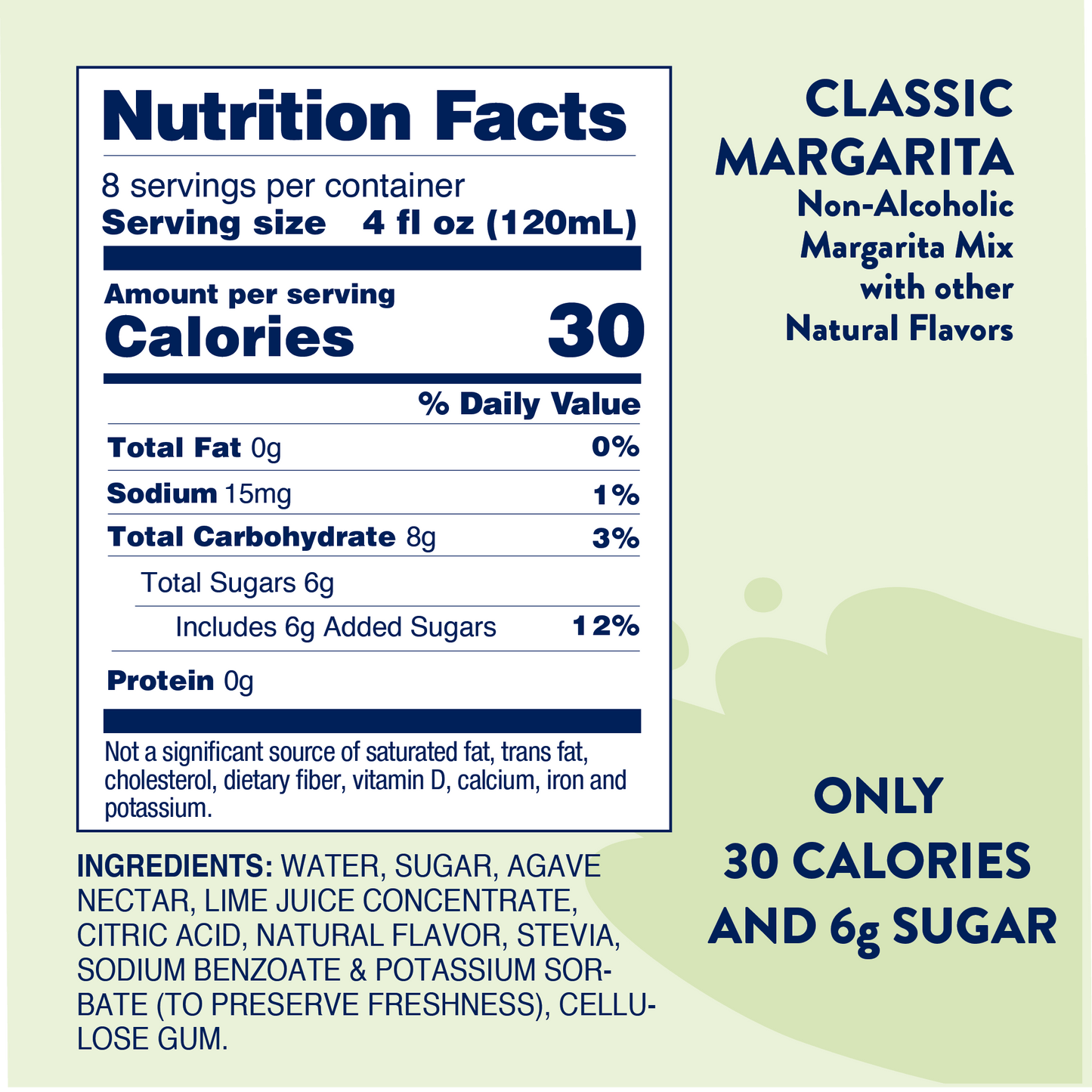 SUGAR FREE CLASSIC Natural Margarita - Mixer