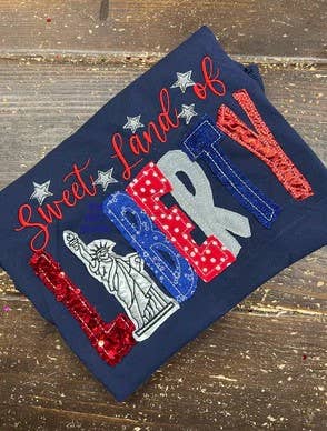 Sweet Land of Liberty Tee: Navy