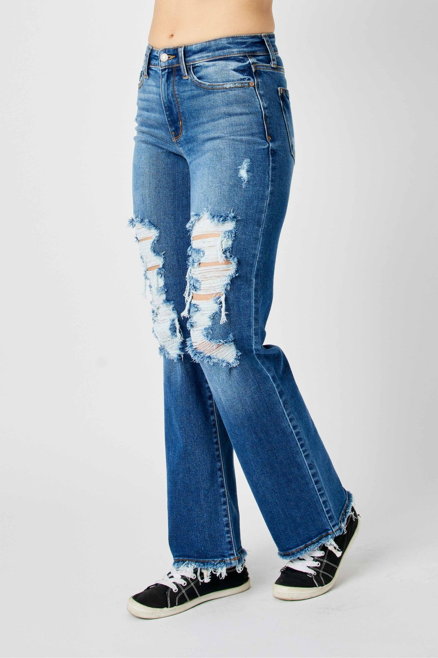 JUDY BLUE MIDRISE DAD JEAN