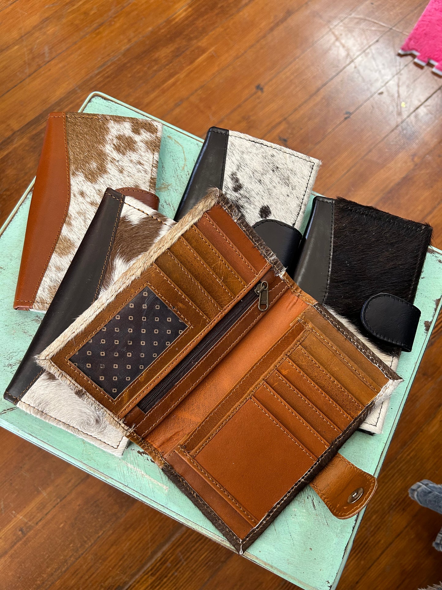 GENUINE LEATHER HAIR ON HIDE WALLET