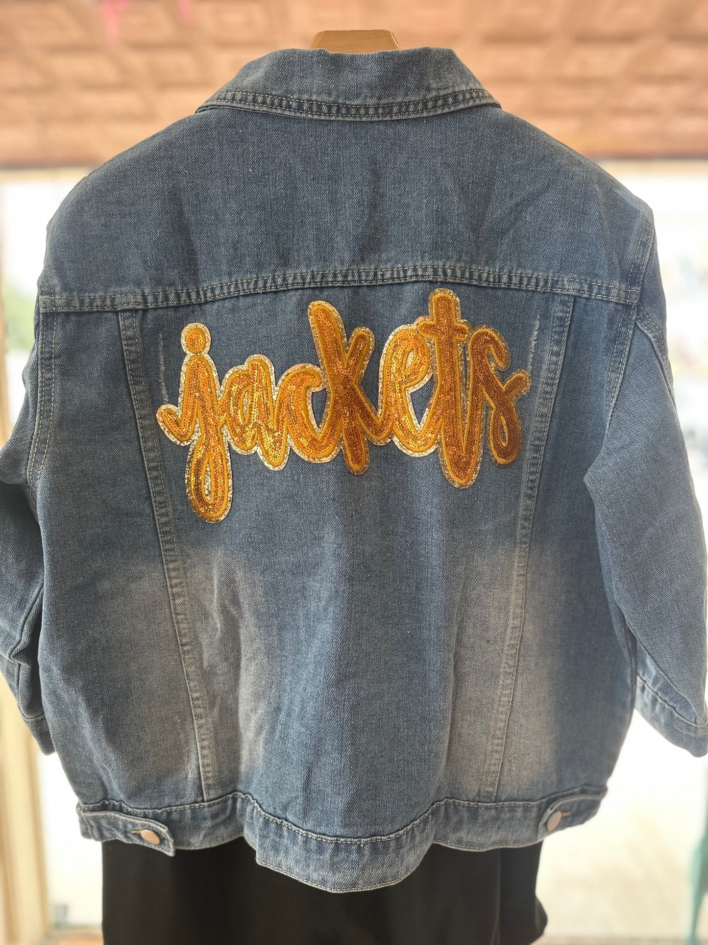 DENIM 3/4 SLEEVE JACKET