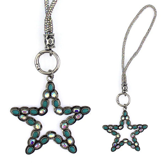 WESTERN TQ CRYSTAL STAR KEYCHAIN