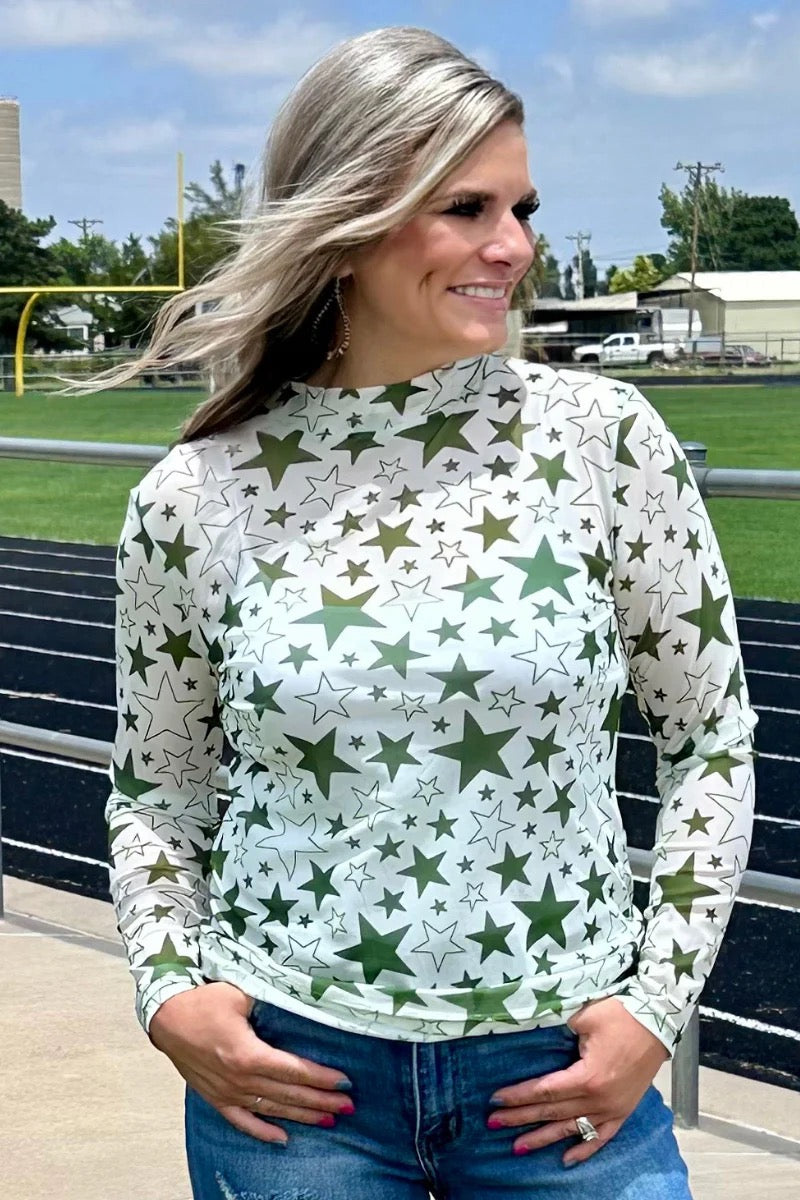 GO TEAM GO GREEN MESH