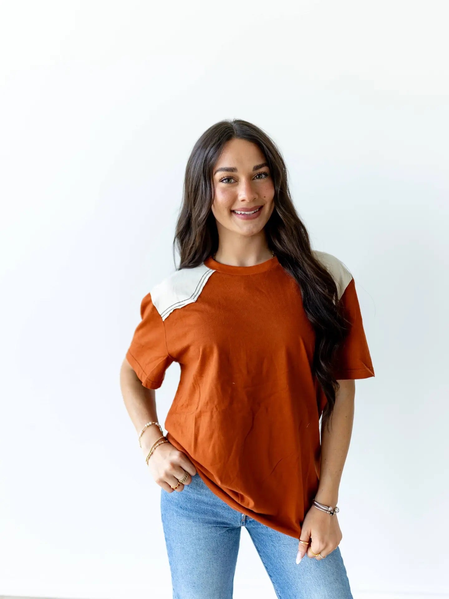 Yoke -Rust SHORT SLEEVE