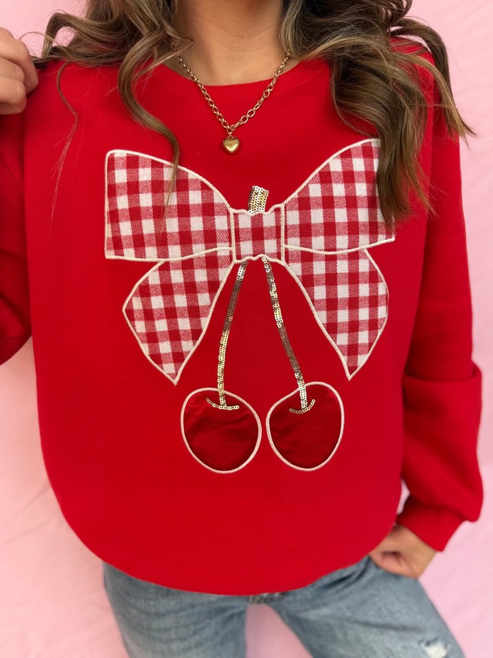 SHE + SKY CHERRIES/ BOW TOP