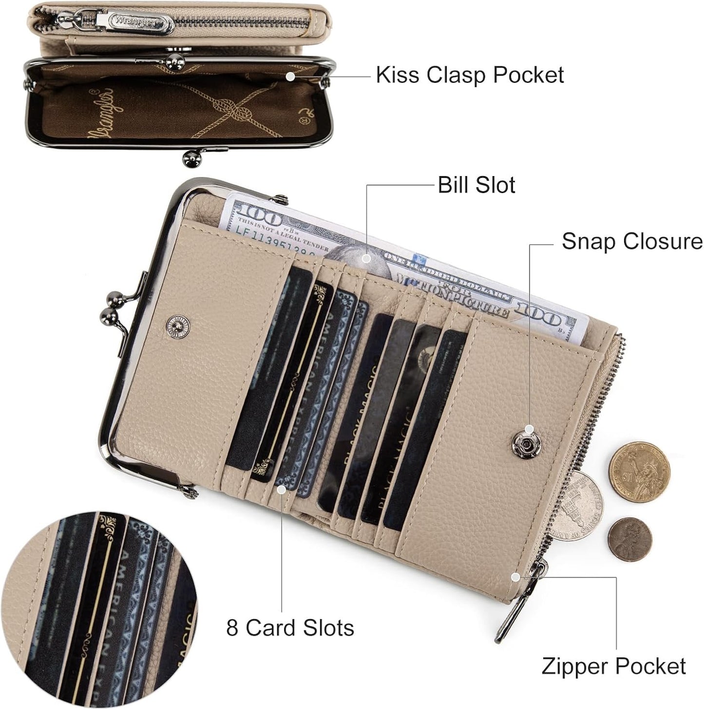 Wrangler Clutch Wallet for Women Card Cases BG
