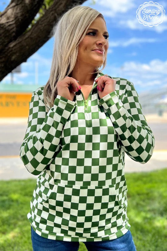 PEP RALLY PULLOVER GREEN