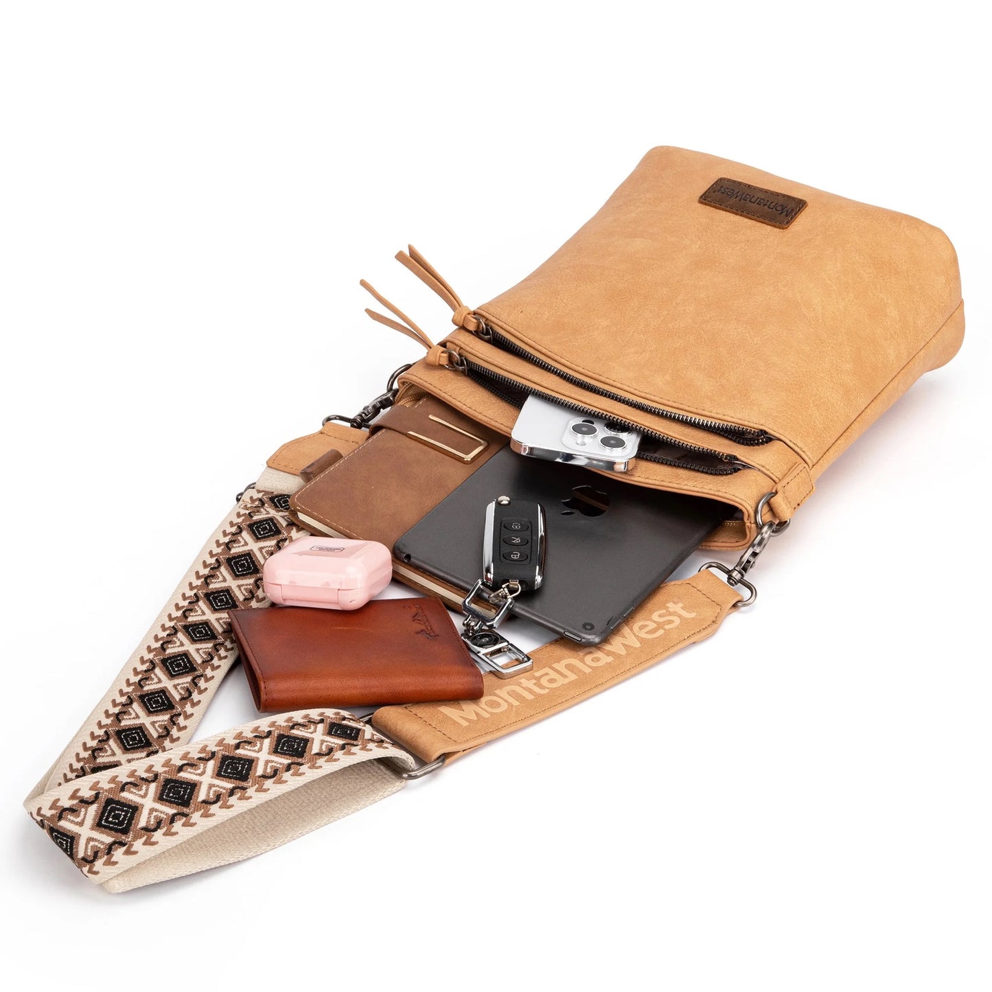 Montana West Crossbody Purse Adjustable Guitar Strap