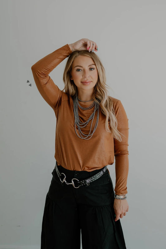 SWANKY LEATHER LONG SLEEVE