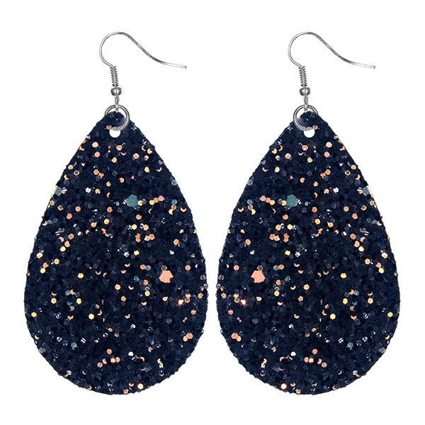 GLITTER TEARDROP EARRINGS