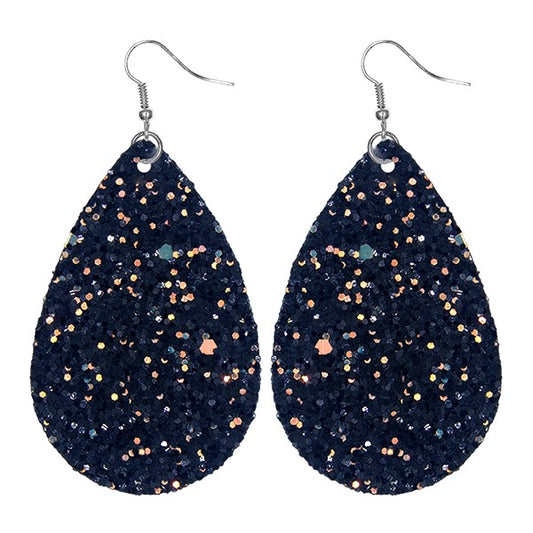 GLITTER TEARDROP EARRINGS
