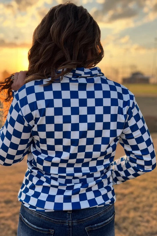 PEP RALLY PULLOVER BLUE
