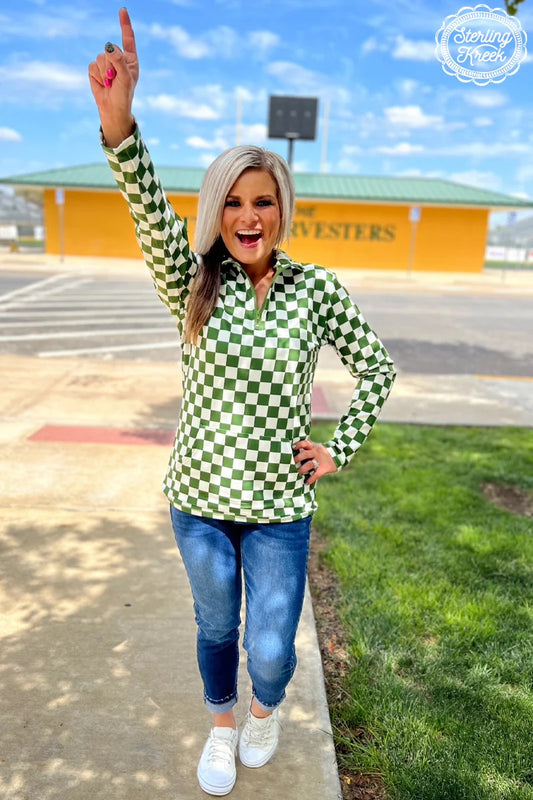 PEP RALLY PULLOVER GREEN