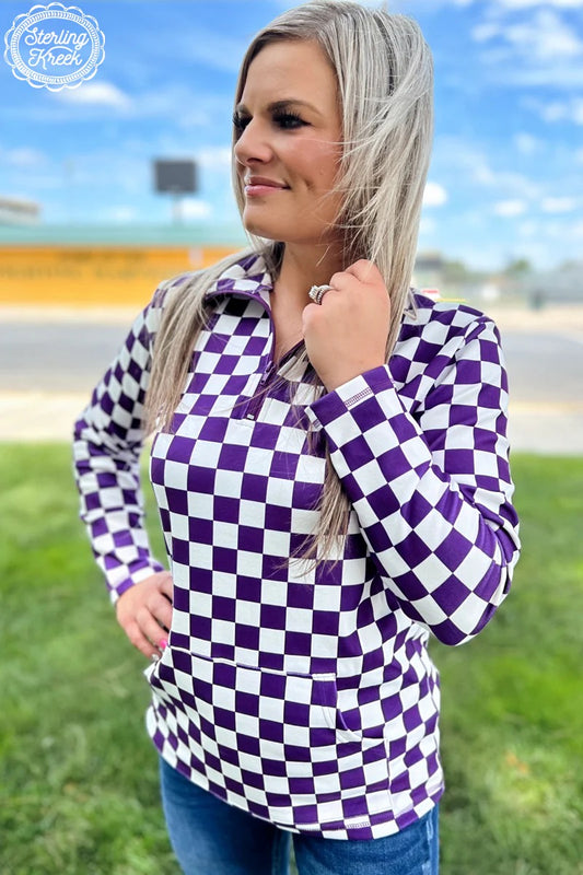 PEP RALLY PULLOVER PURPLE