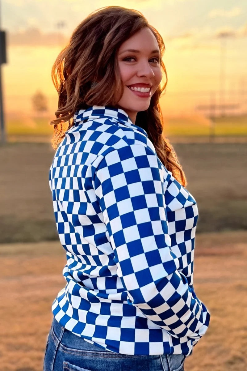 PEP RALLY PULLOVER BLUE