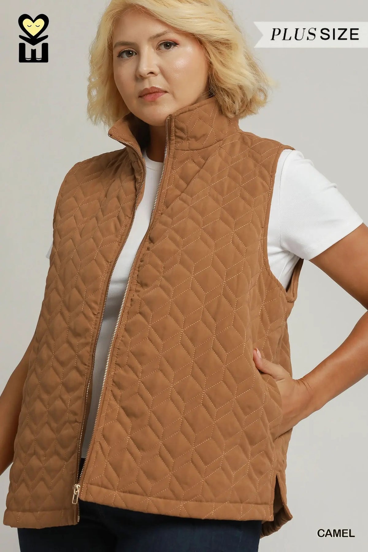 Quilted Zip Up Vest