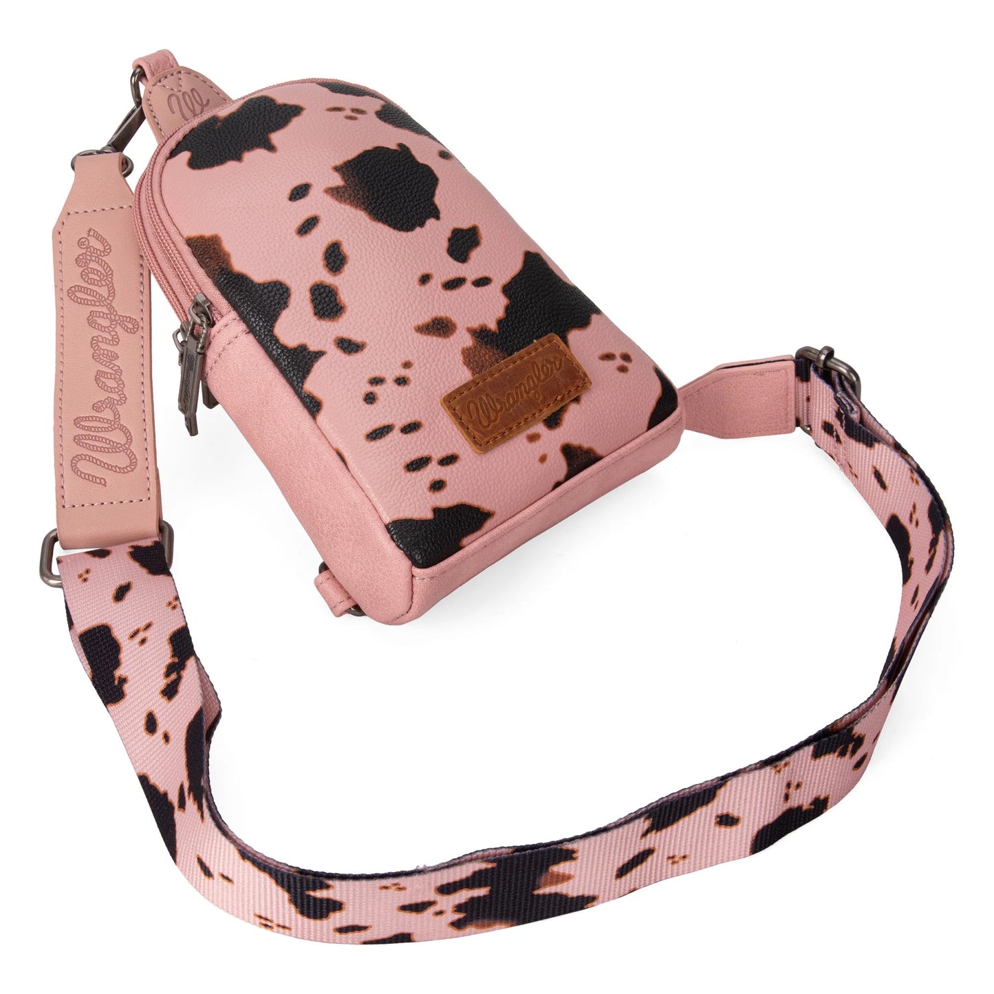Wrangler Cow Print Crossbody Sling Chest Bag
