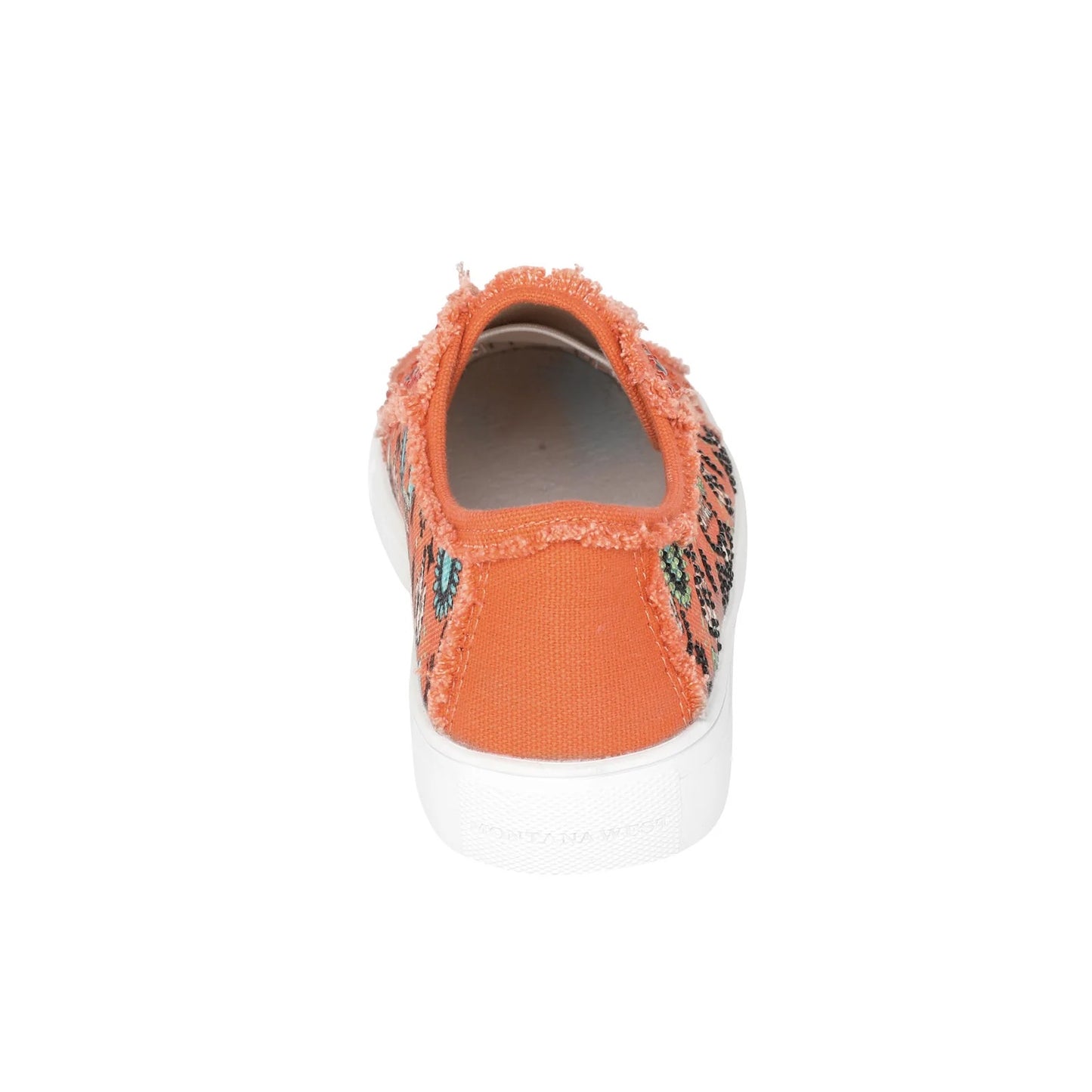 Montana West Western Pattern Print Bling Canvas Shoes