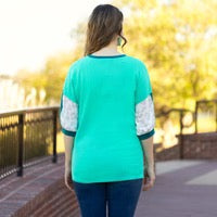 Leopard Color Block Shirt