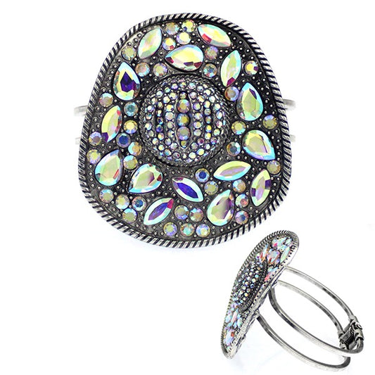BLING COWBOY HAT CUFF BRACELET