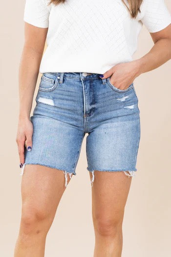 Risen Tummy Control Loose Fit Mid Length Short