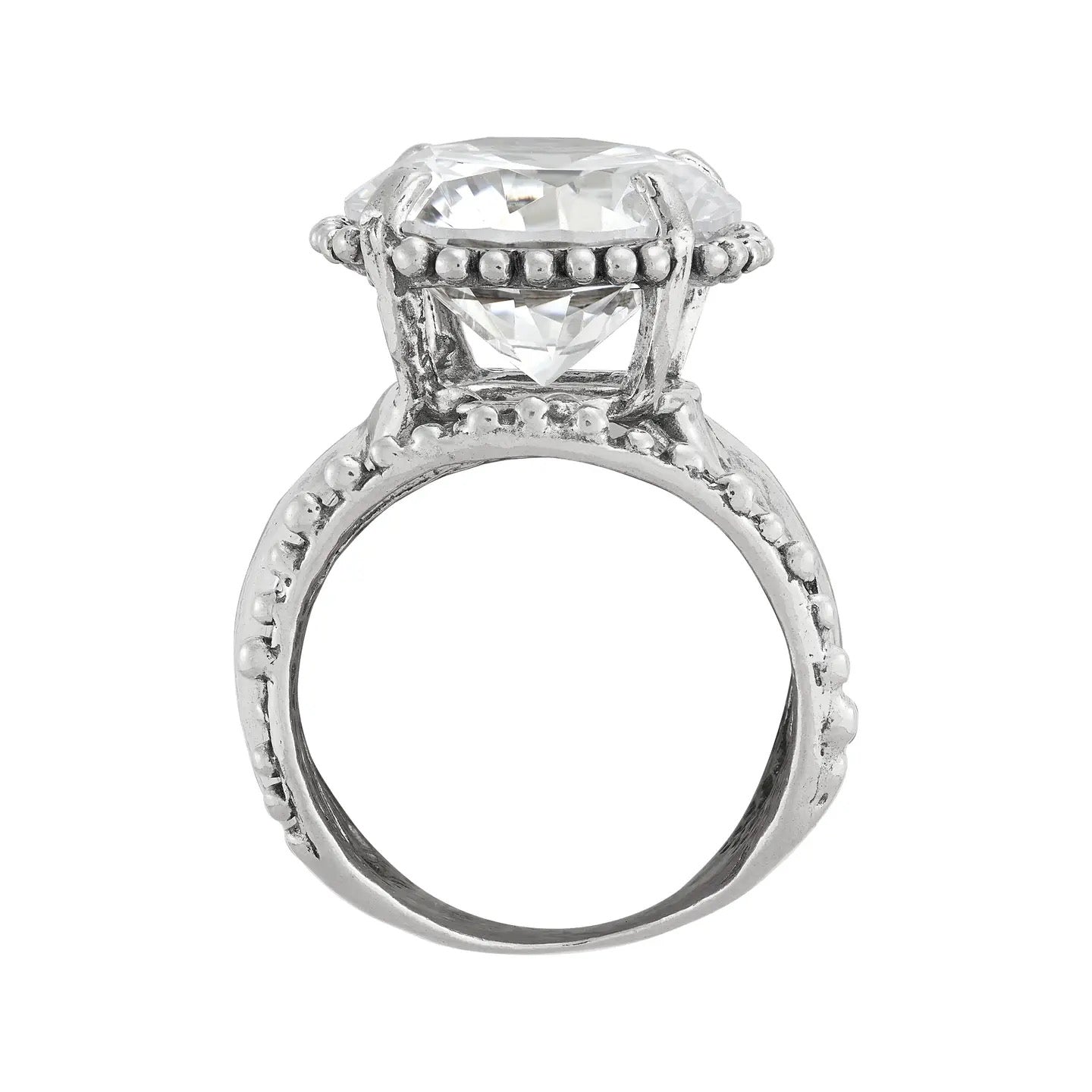 Silpada 'MAIN CHARACTER' Silver White Cubic Zirconia Ring