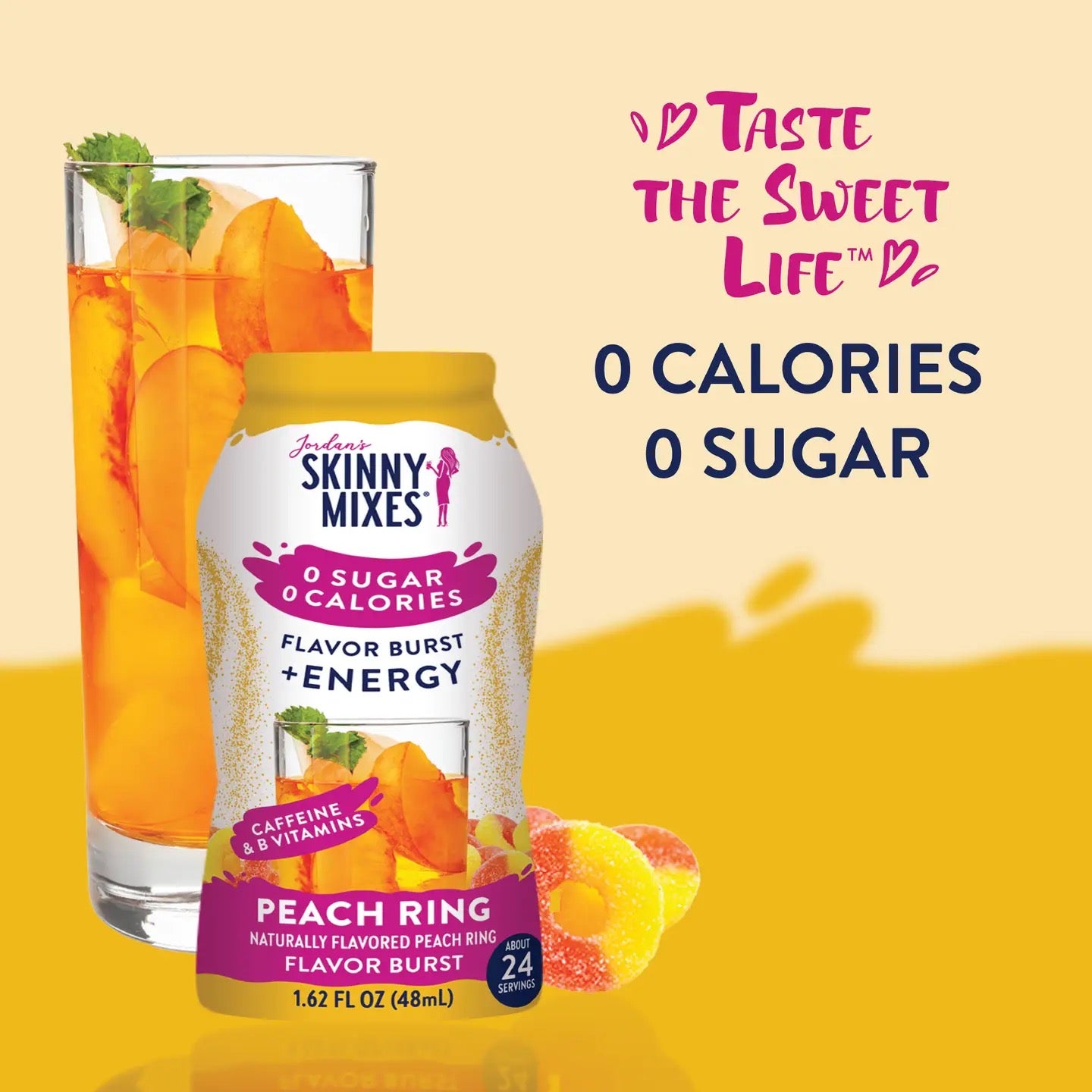 Flavor Burst - Sugar Free Peach Ring + Energy