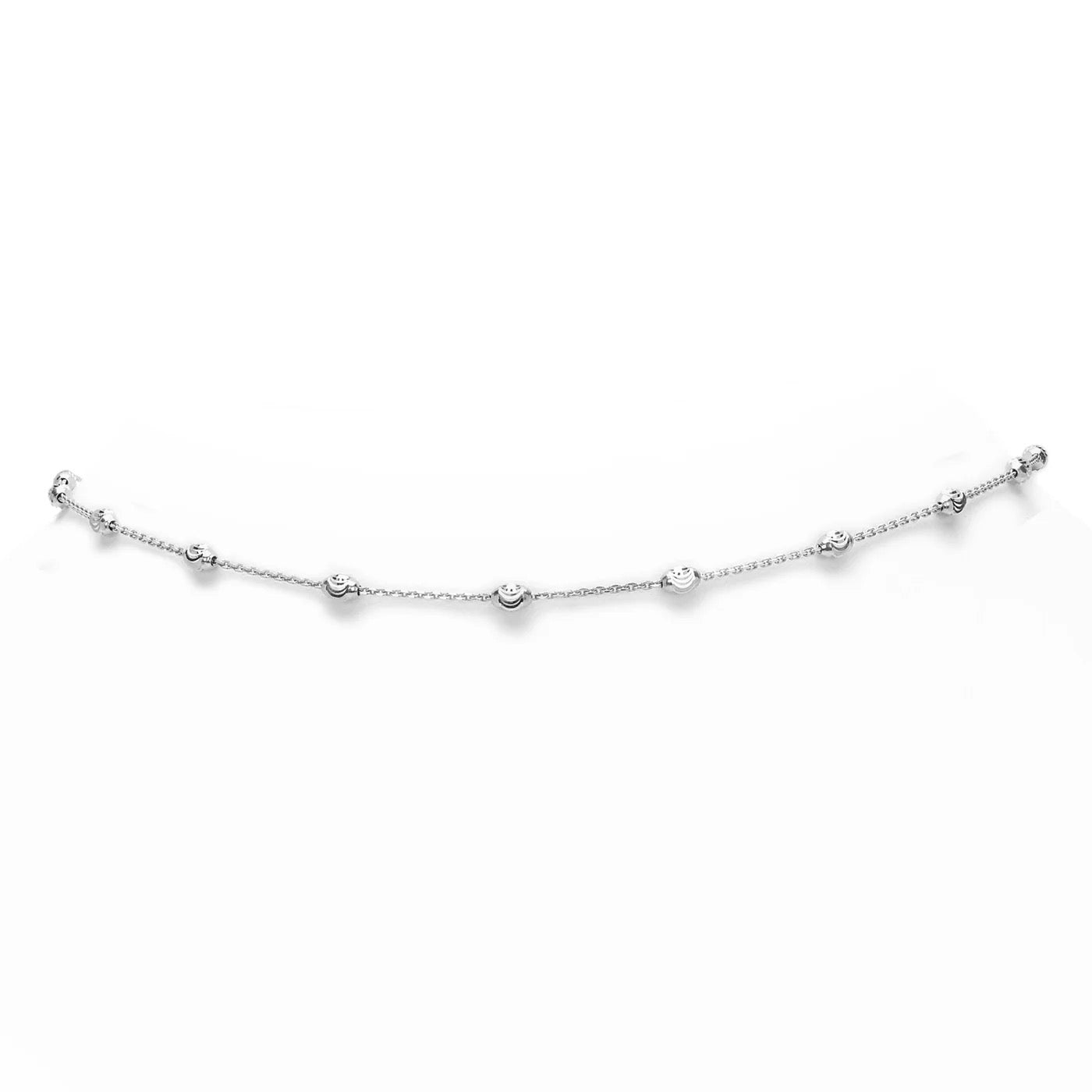 .925 SPACED MOONCUT NECKLACE