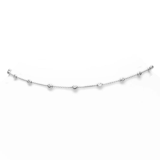 .925 SPACED MOONCUT NECKLACE