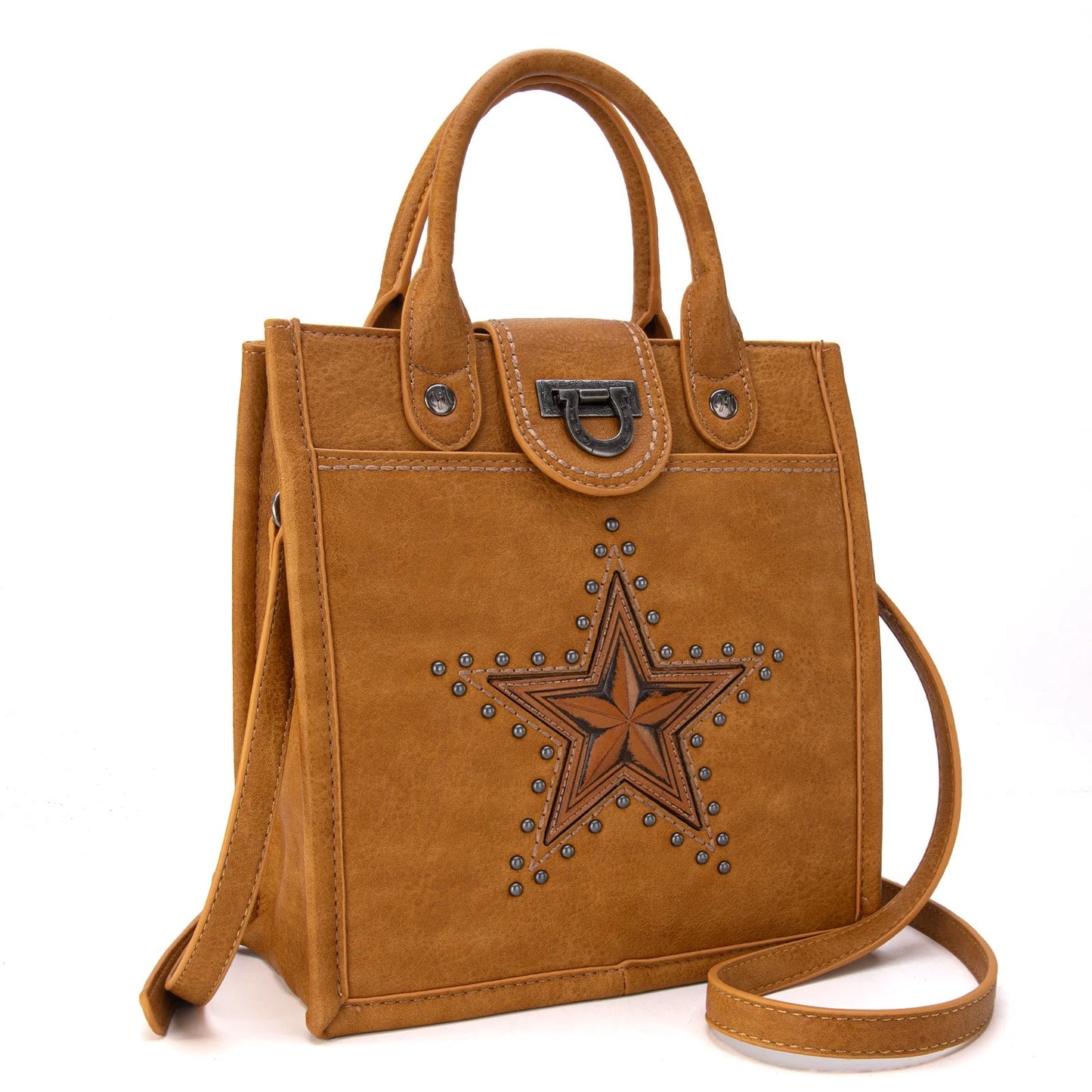 MONTANA WEST LONGHORN STAR CROSSBODY PURSE