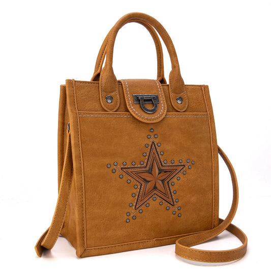 MONTANA WEST LONGHORN STAR CROSSBODY PURSE