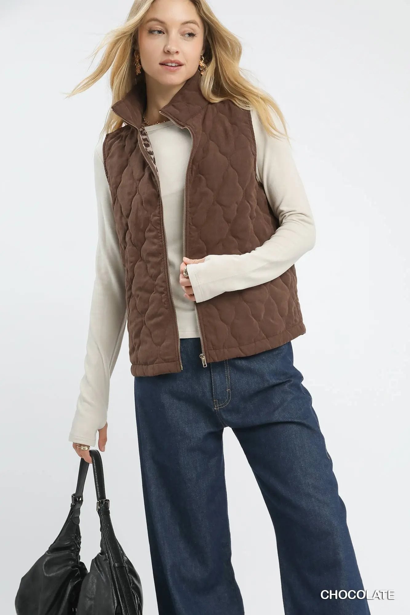 UMGEE Quilted Zip-Up Vest