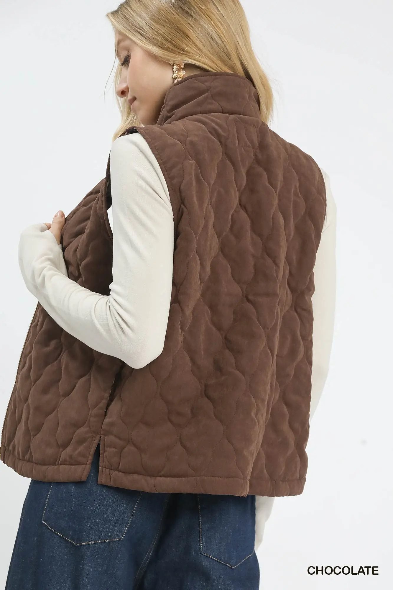UMGEE Quilted Zip-Up Vest