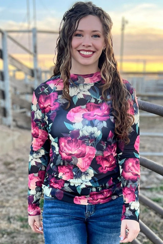 WHERE FLOWERS BLOOM MESH TOP
