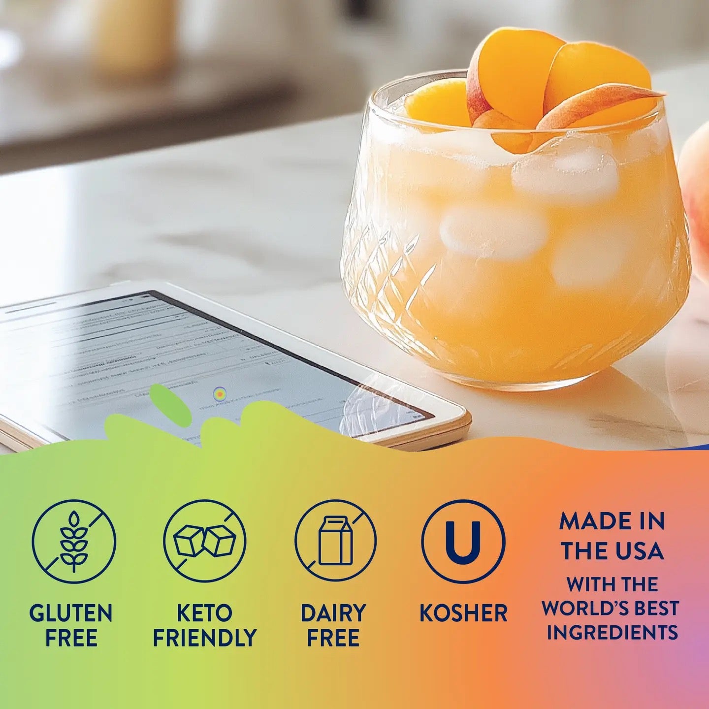 Sugar Free Peach Mango Energy Syrup