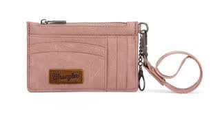 Wrangler Solid Color Key Chain Wristlet Card Wallet