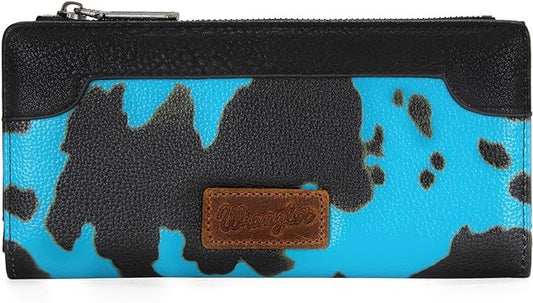 Wrangler Cow Print Bi-Fold Wallet