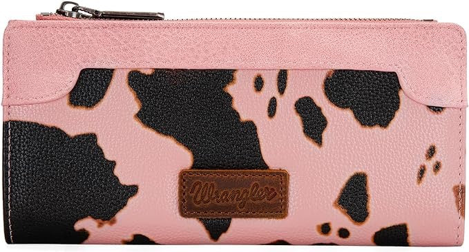 Wrangler Cow Print Bi-Fold Wallet