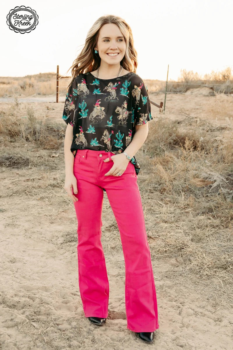 WALKING WEST DENIM PINK LONG