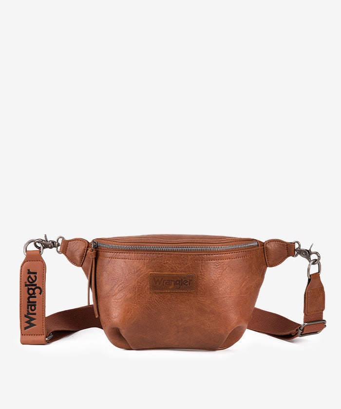 WRANGLER FULL GRAIN LEATHER FANNY PACK