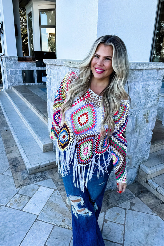 BOHO CROCHET KNIT TOPS- 2ND CUTS