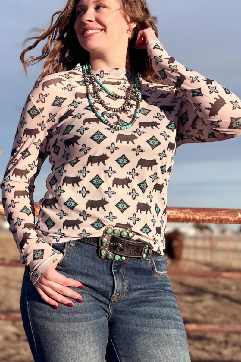 SHOW ME YOUR PIG MESH TOP