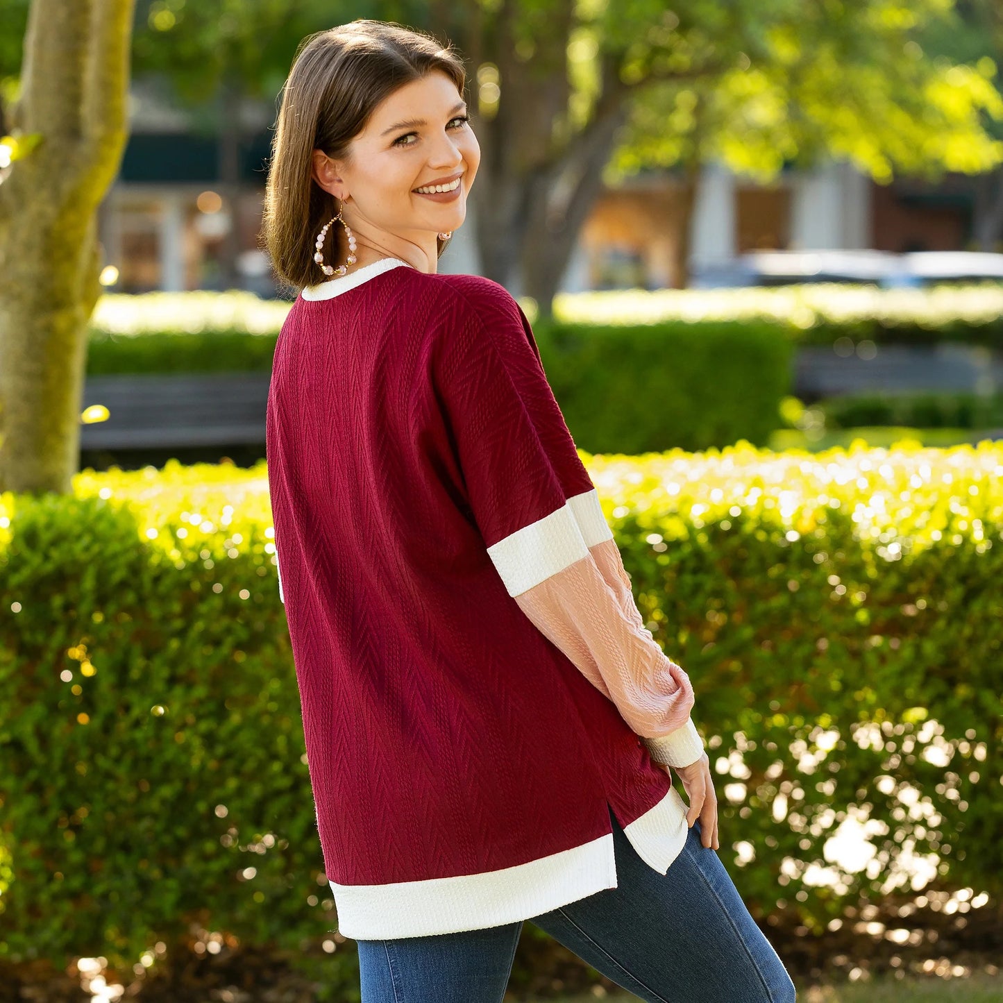 Knit Color Block Sweater