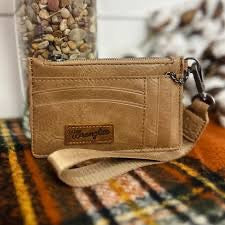 Wrangler Solid Color Key Chain Wristlet Card Wallet