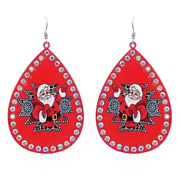 CONCHO SANTA AB EARRINGS - RED