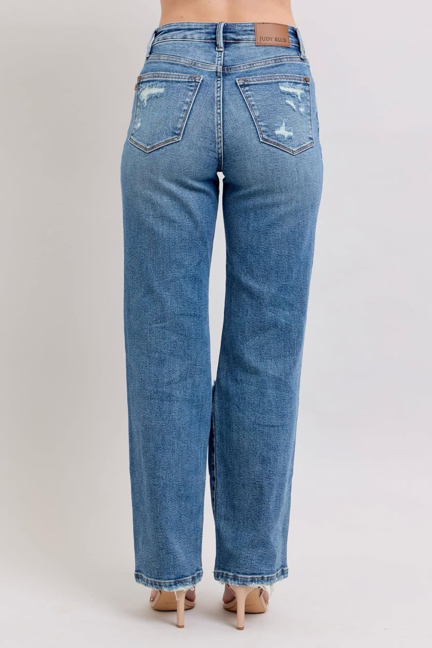 Judy Blue straight leg distressed